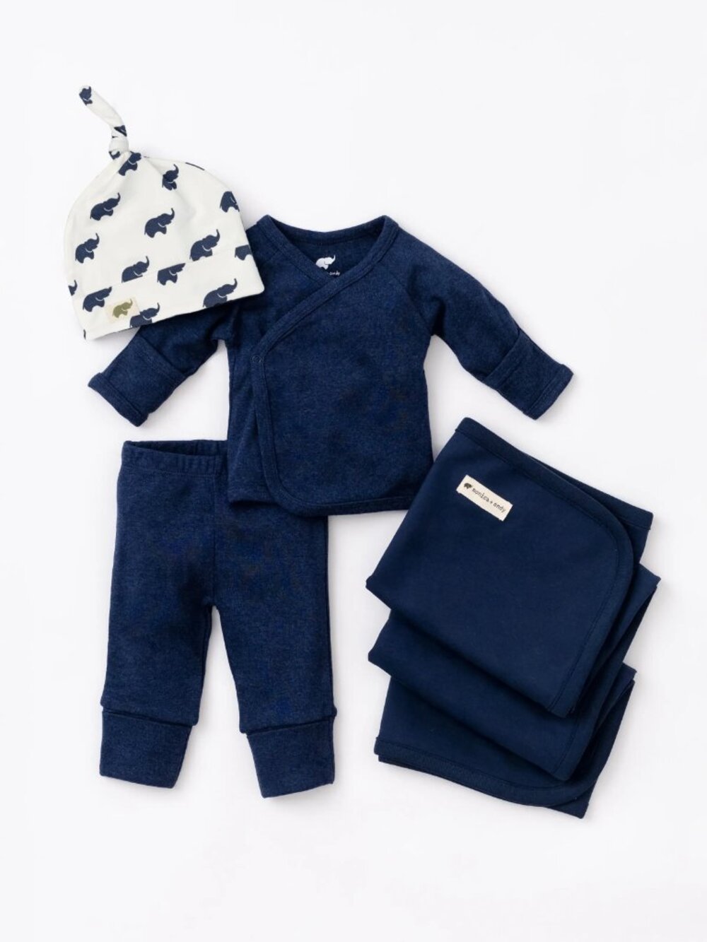 NEW monica + andy Hospital Cuddle Box™ Navy 0-3 Months